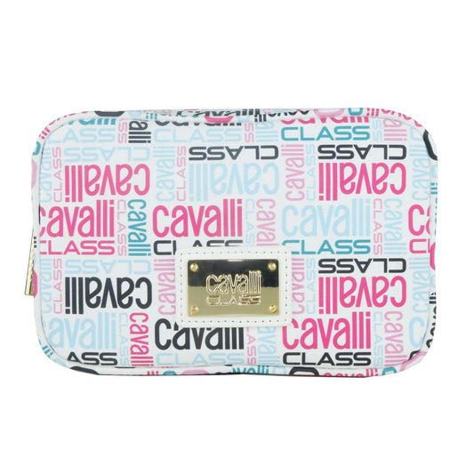 Cavalli Class Chic White Crossbody with Iconic Logo Detail