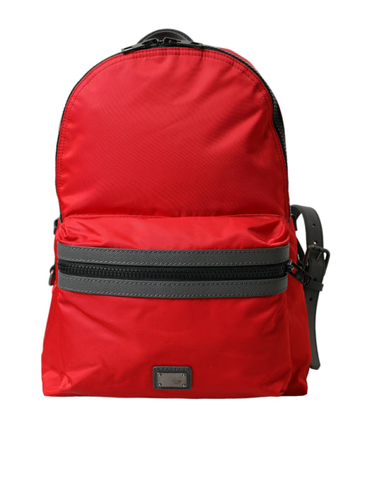 Nylon Leather DG Logo School Backpack Bag