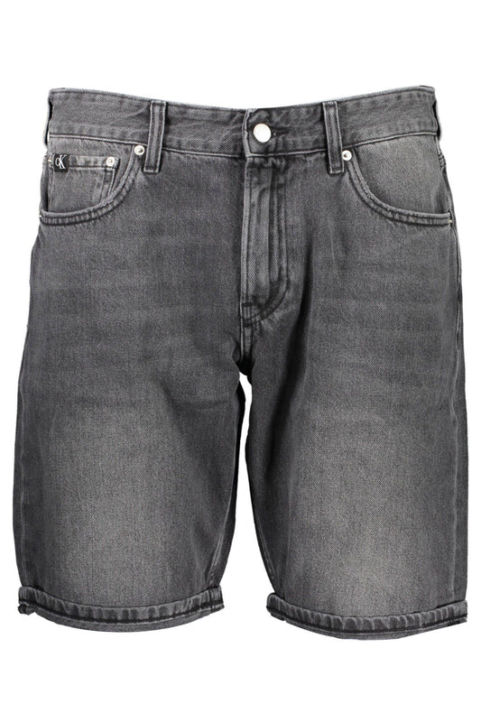 Sleek Cotton Denim Shorts