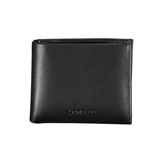 Sleek Leather Bi-Fold Wallet with RFID Block