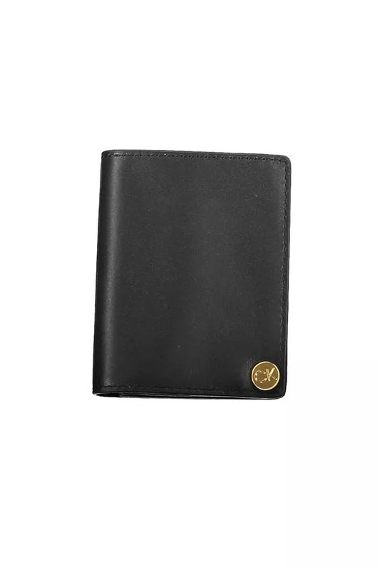 Sleek Leather Card Holder with Coin Zip