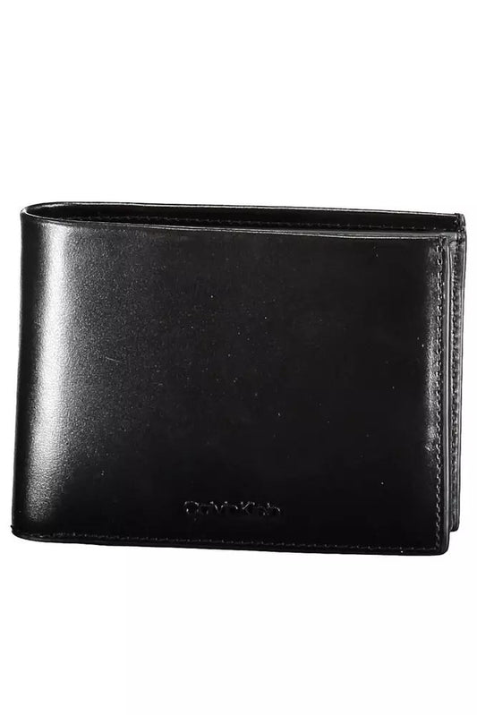 Sleek Leather Wallet with RFID Blocker