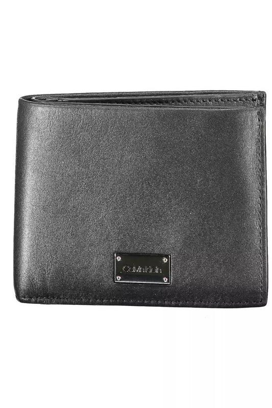 Sleek Leather Dual-Compartment Wallet