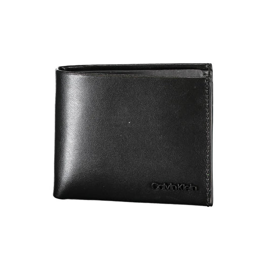 Sleek Double-Slot Leather Wallet with RFID Block