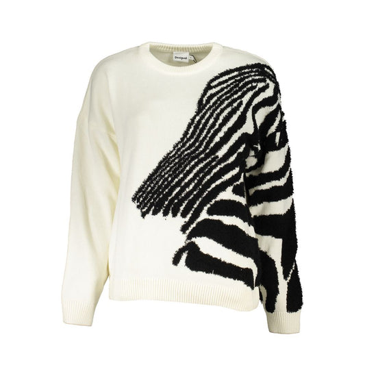 Chic Contrast Crew Neck Sweater in