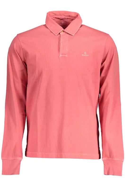 Chic Cotton Long-Sleeved Polo Shirt