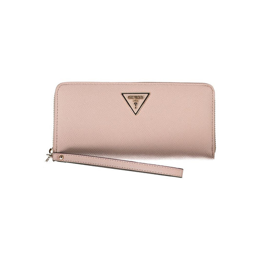 Chic Four-Compartment Wallet with Zip Closure