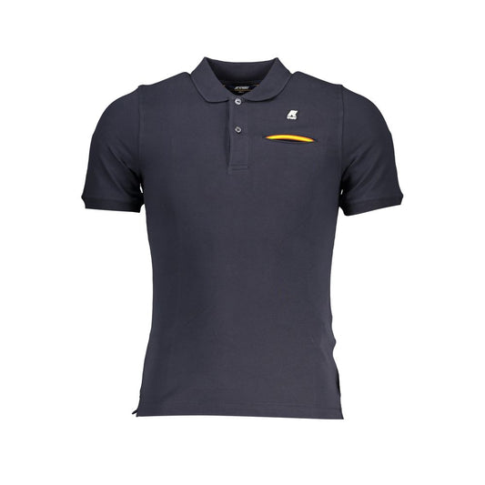 Chic Contrast Detail Polo with Sleek Applique