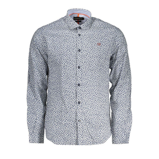 Elegant Long-Sleeved Shirt with French Collar