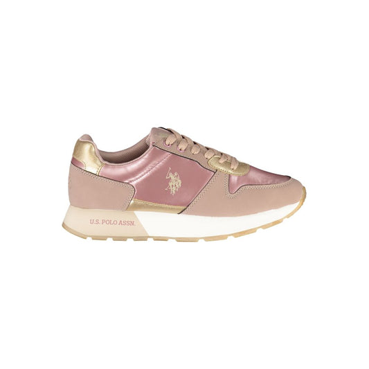 U.S. POLO ASSN. Chic Laced Sports Sneakers with Contrast Details