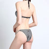 Chic Lurex Bandeau Bikini with Chain Details