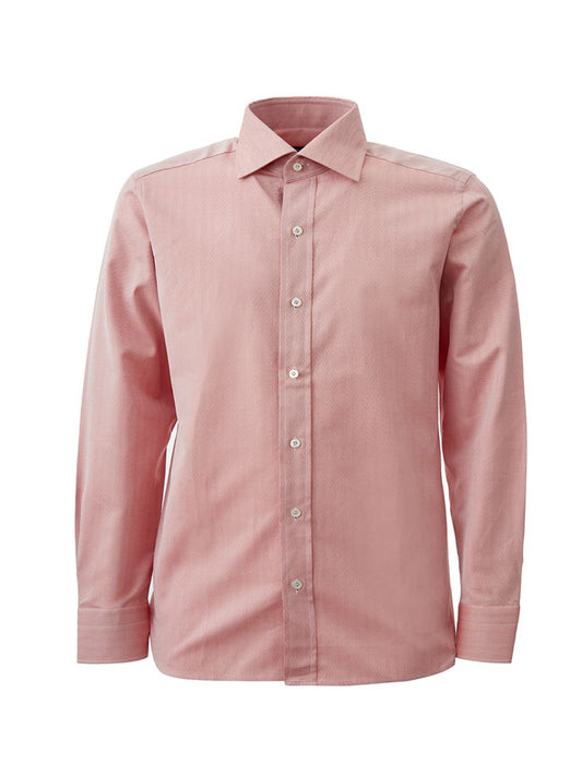Elegant Cotton Shirt with French Collar