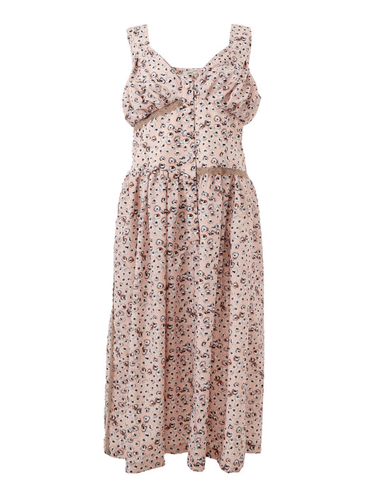 Elegant Printed Midi Dress