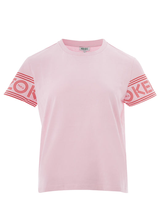 Chic Logo Sleeve Cotton T-Shirt