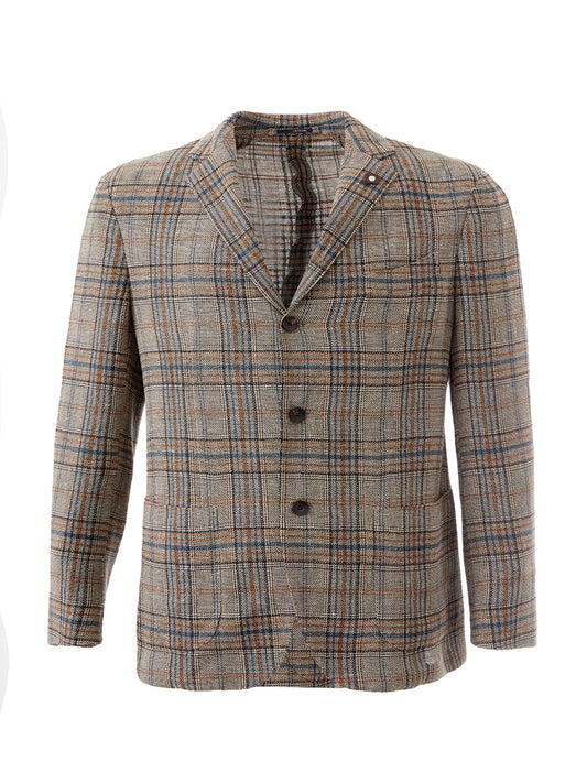 Elegant Linen Three-Button Jacket