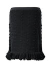 Elegant Cotton Skirt with Pompom Details