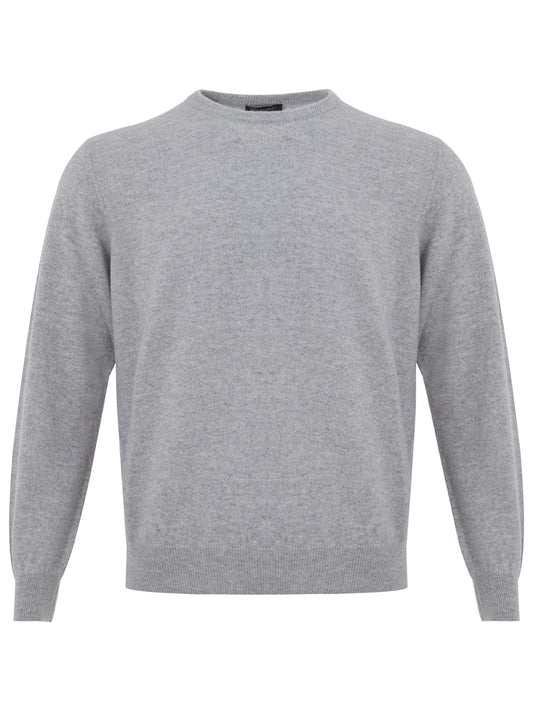 Elegant Round Neck Cashmere Sweater