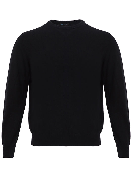 Elegant Round Neck Cashmere Sweater