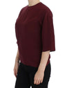 3/4 sleeve silk blouse