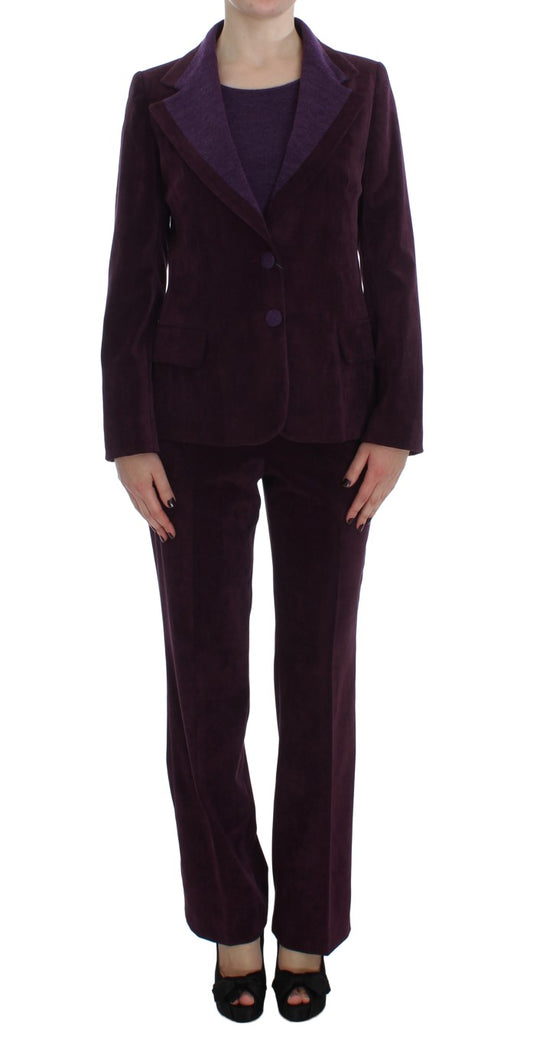 Elegant Wool Blend Three Piece Suit Set