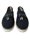 Navy Slip On Men Moccasin Loafers Shoes