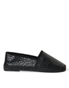 Exotic Leather Espadrilles Slip On Shoes