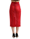 Chic High Waist Sheer Midi Skirt