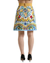 Majolica High Waist Mini Skirt