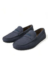 Calfskin Leather Slip On Moccasin Shoes