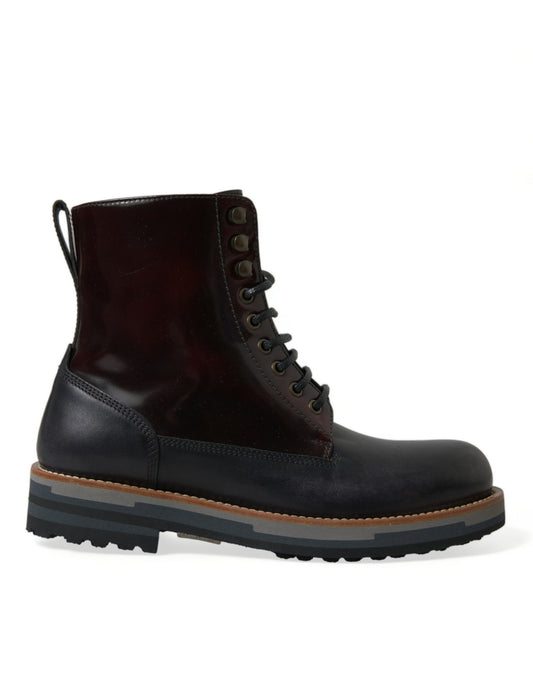 Leather Military Combat Boots Shoes