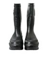 Embossed Metallic Rubber Boots Shoes
