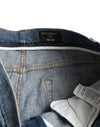 Washed Skinny Cotton Stretch Denim Jeans