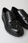 Elegant Studded Leather Derby Shoes