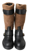 Leather Shearling Boots