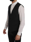 Elegant Striped Men's Waistcoat Vest