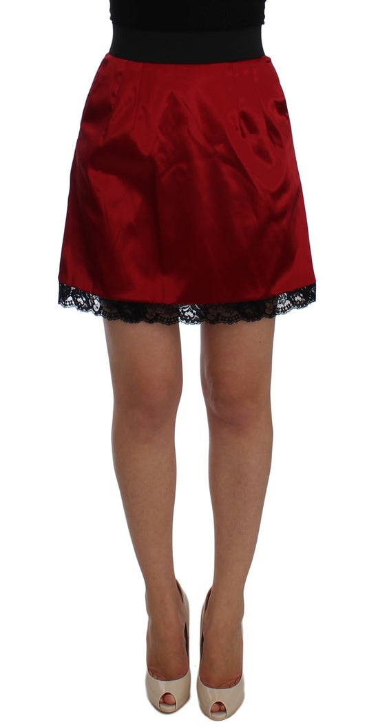 Elegant Lace High-Waist Skirt