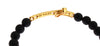 Matte Onyx Stone CZ Cross 925 Silver Bracelet