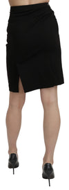 Chic High Waist Linen Skirt