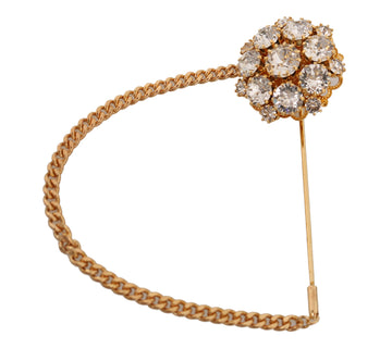 Exquisite Crystal-Embellished Brooch