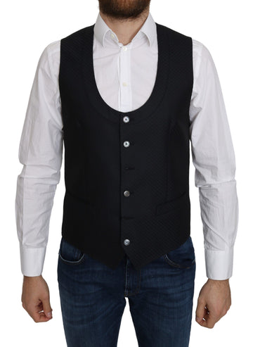 Elegant Silk-Blend Formal Vest