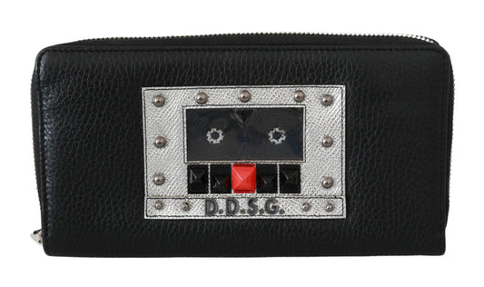 Elegant Leather Zip Continental Wallet