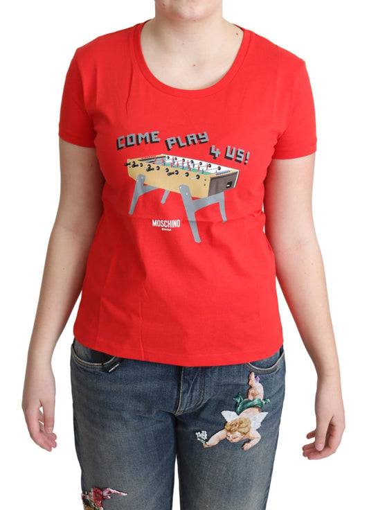Cotton Come Play 4 Us Print Tops Blouse T-shirt