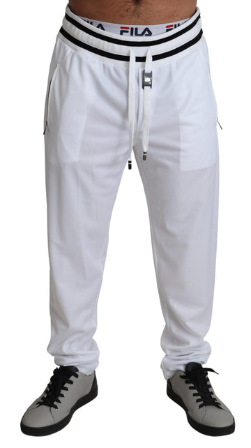 Polyester Logo Patch Sweatpants Pants