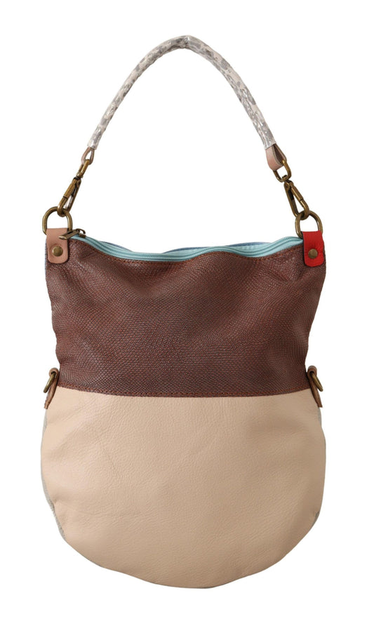 Chic Leather Tote with Accents
