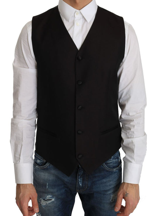 Elegant Silk Blend Formal Vest