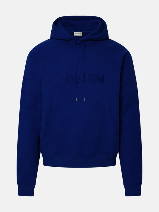 Chic Cotton Hoodie with Embroidered Logo