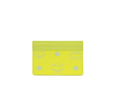 Spectrum Diamond Mini Neon Visetos Leather Card Case Holder Wallet