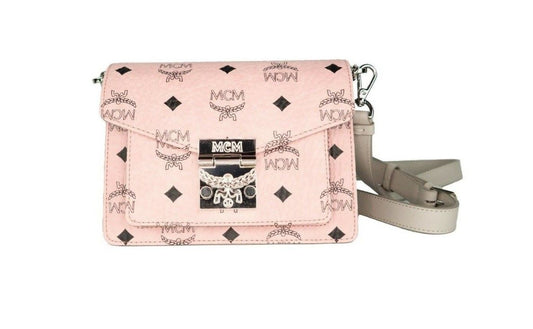 Signature Soft Diamond Logo Leather Mini Flap Lock Crossbody Handbag