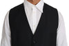 Elegant Slim-Fit Wool-Silk Vest
