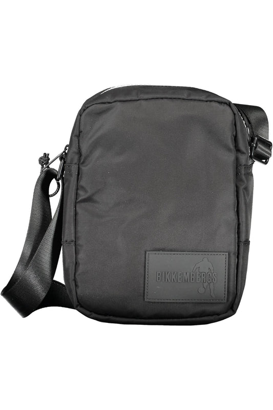 Sleek Nylon Shoulder Bag with Logo Detail